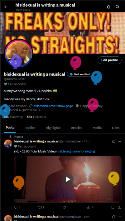 bisidexual is writing a musical tweet media