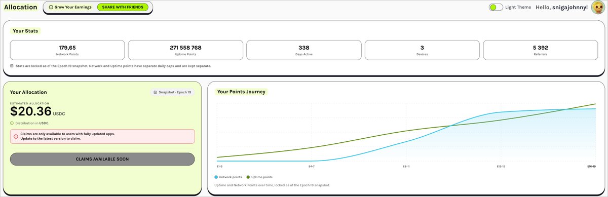 SnigaJohnny's tweet photo. JUST 3 years of farm
5392 refferals

271 558 768 - UPTIME POINTS!

I have no words... https://t.co/tb8hwCWtrX