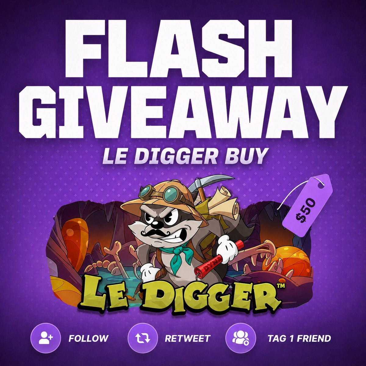 DiceyRewards's tweet photo. 🎁$50 FLASH GIVEAWAY🎁

1⃣ Follow @DiceyRewards 
2⃣ Like and Retweet
3⃣ Tag 2 Friends
4⃣ Join our Discord

- Ends in 24 hours.