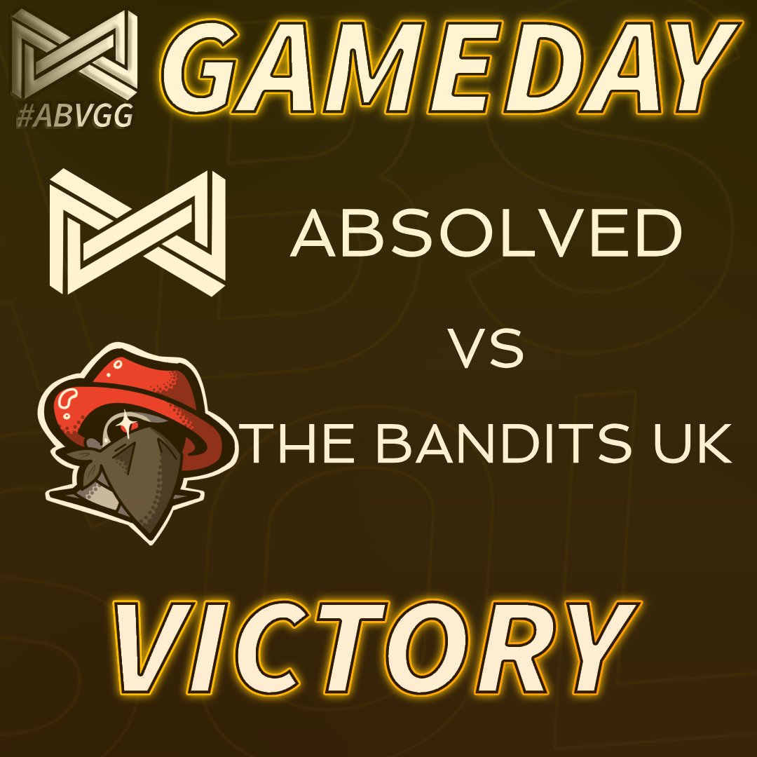 ABSOLVEDGG's tweet photo. Today's win takes us to 6W 4L putting us 2nd in the table 🥳

GGWP to @TheBandits_ 

Next match is vs @HLTbackup in one week's time! https://t.co/ugkofyADhM
