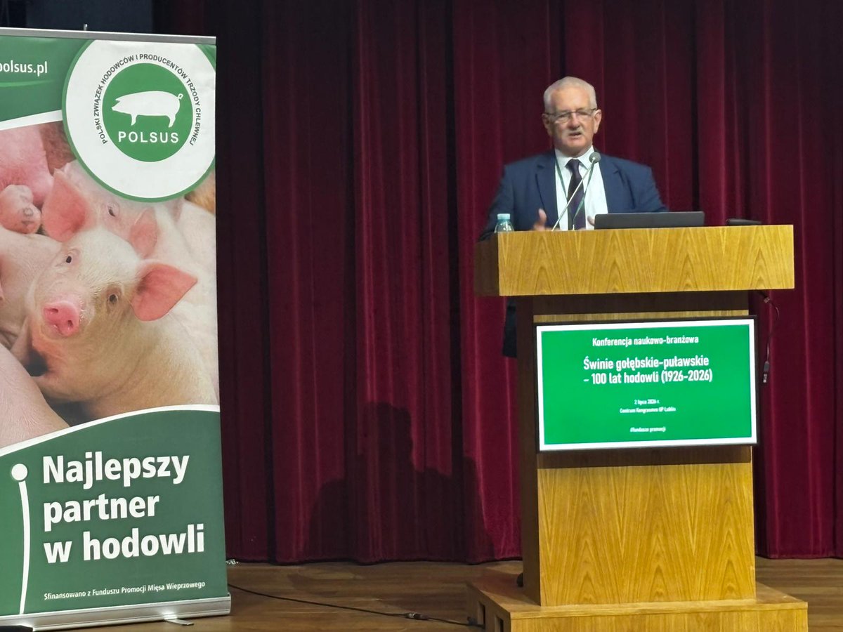 Bartosz_Czarnia's tweet photo. Dziś na @UPLublin odbyła się uroczysta konferencja naukowa poświęcona 100-leciu istnienia świń rasy Puławskiej, w której miałem przyjemność uczestniczyć. Świnie te to najstarsza rasa zachowawcza w Polsce, której księgi hodowlane są pod opieką #POLSUS https://t.co/agNRet6t3U