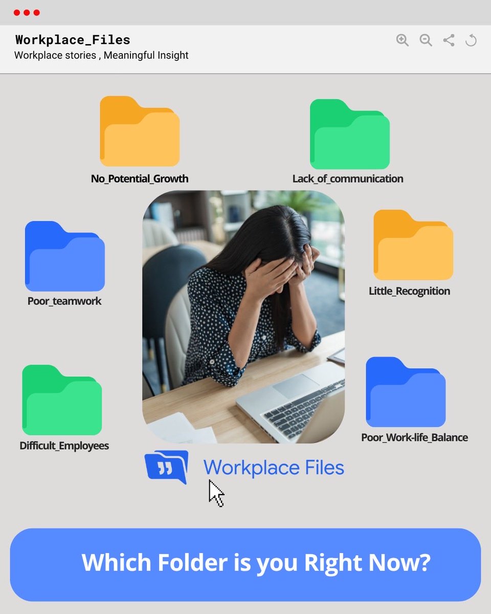 WorkplaceFiles's tweet photo. be honest… which folder is you rn? 👇
No_Potential_Growth, Poor_teamwork, Little_Recognition… we see you
drop your folder in the replies https://t.co/C5IwIfUAhn