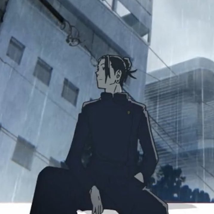 ceivesxo's tweet photo. I love how both gojo and geto were eager to share an umbrella in this scene, they’re adorable https://t.co/npCo1bawN0