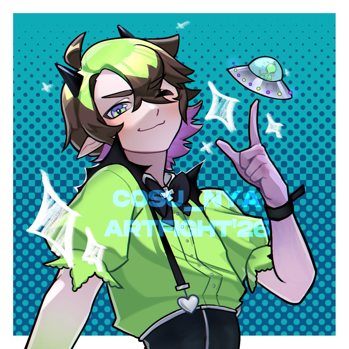 cosu_nya's tweet photo. ATTACK #1 !! OC belongs to the lovely @_NaicosuwurU_ 
#artfight2026 #digitalartㅤㅤㅤㅤ https://t.co/ii6UOosJ7x