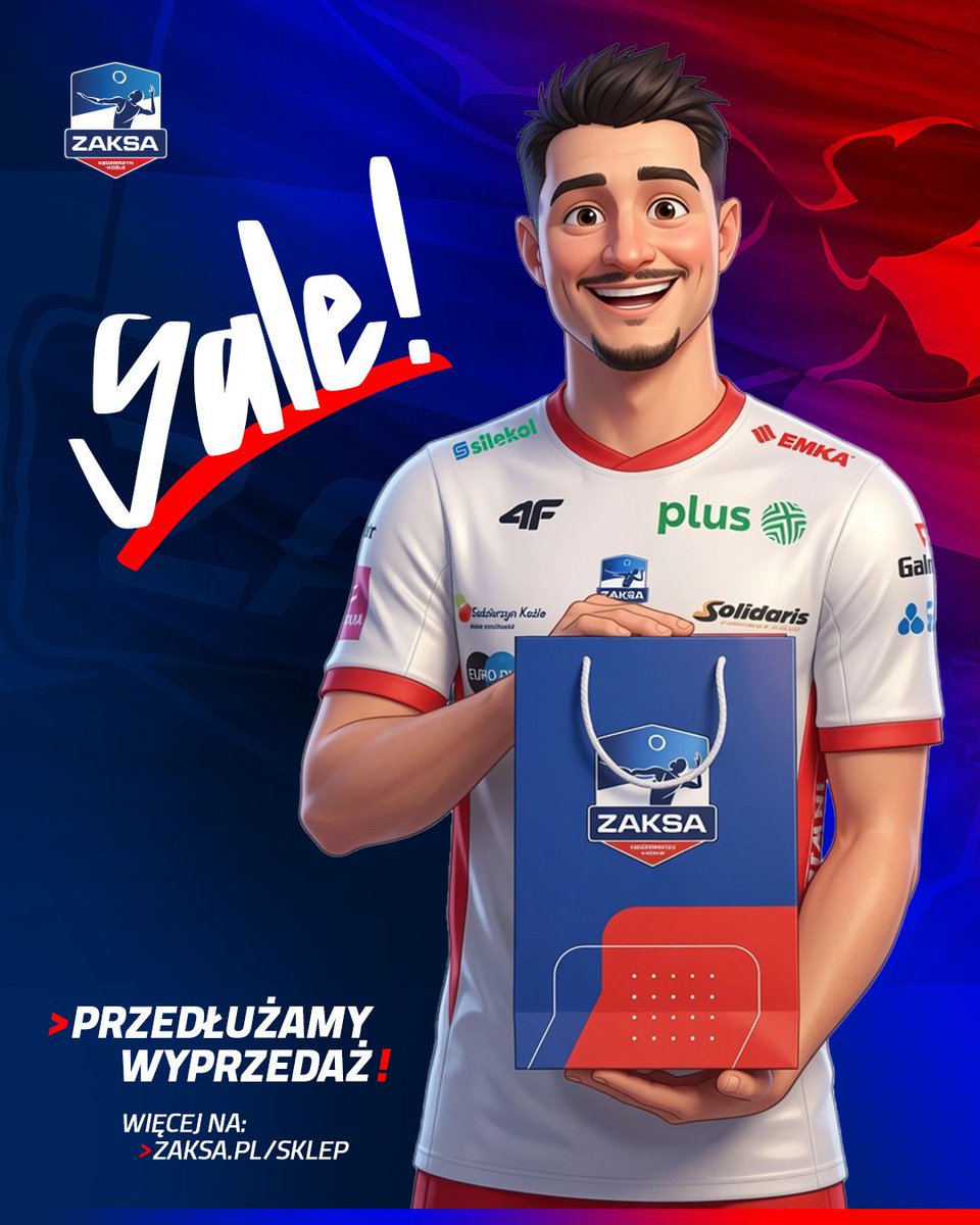 ZAKSAofficial's tweet photo. 🔥PRZEDŁUŻAMY WYPRZEDAŻ🔥
Ciągle spływają do nas kolejne zamówienia, więc działamy🎉 #SklepZAKSY zostaje z Wami dłużej i będzie czynny aż do 25.07 ���️ Ważne‼️Produkty przecenione w czerwcu pozostają przecenione✅️🤑
Czekamy na Was 👉 https://t.co/OSsDyA0Hh1 Let's #goZASKA🟦⬜🟥 https://t.co/Sh5q8mHwaT