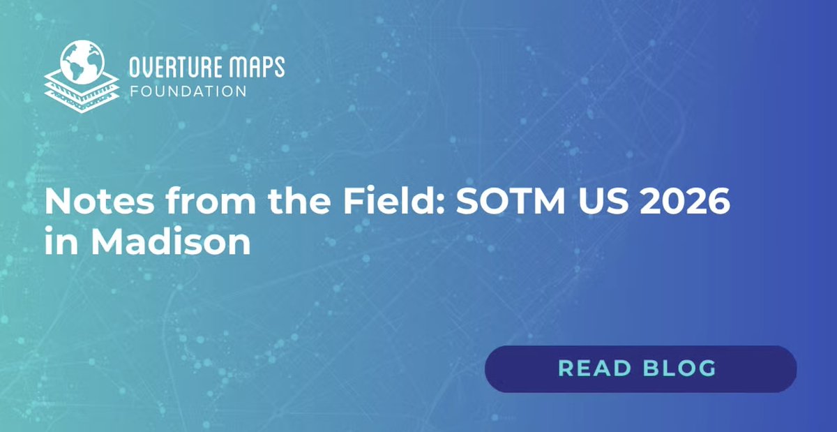 Overture Maps Foundation tweet media