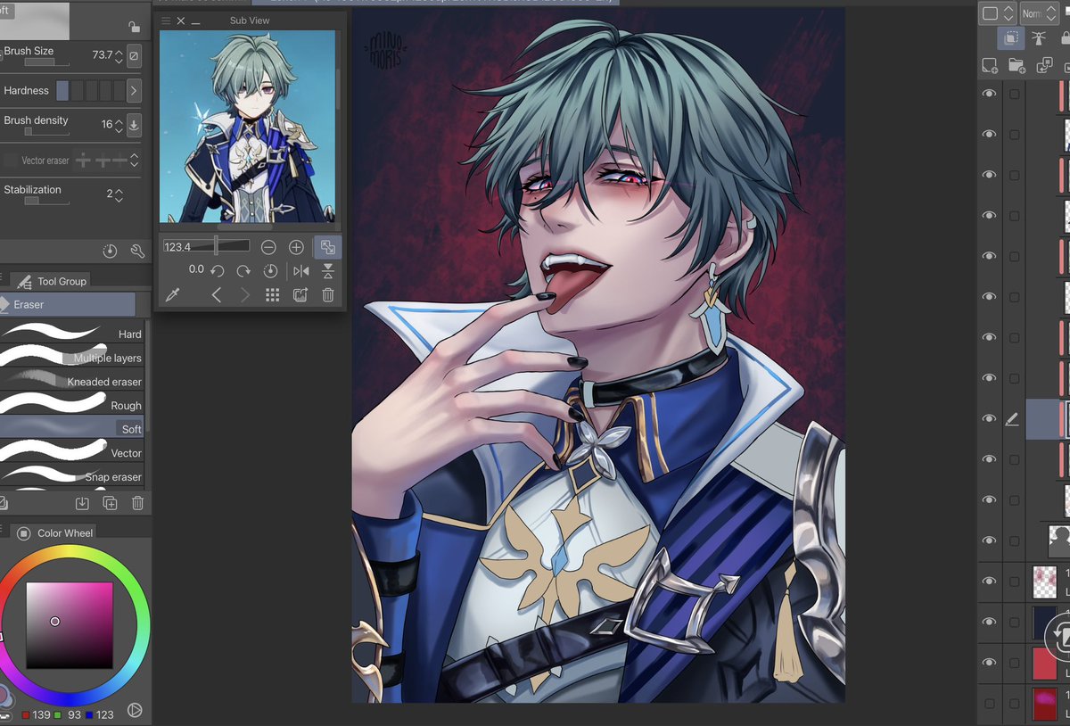 minomoris's tweet photo. #Lohen wip https://t.co/Cj0jwzIGI1