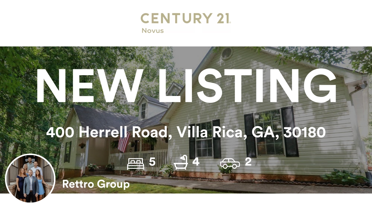RettroG's tweet photo. 🛌 5 🛀 4 🚘 2
📍 400 Herrell Road, Villa Rica, GA, 30180

Our team’s latest listing on RateMyAgent

https://t.co/Sf2henB0t7

...
#ratemyagent #realestate https://t.co/ZhnE0OcbtO