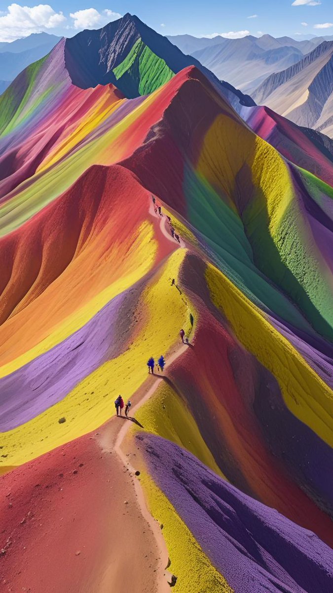 NaturalEye78321's tweet photo. Rainbow mountains of Peru 🇵🇪 https://t.co/sVK73idBZa