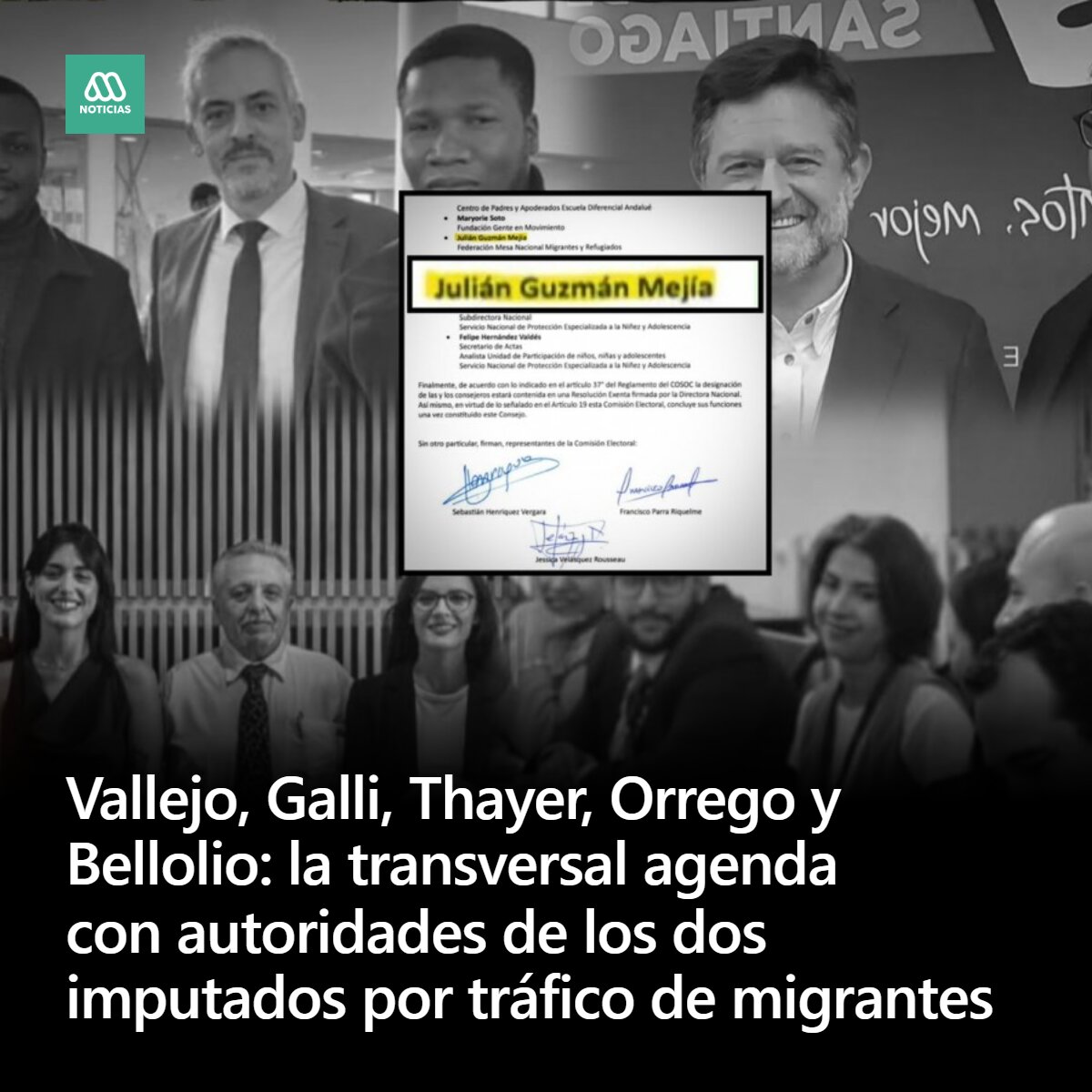meganoticiascl's tweet photo. 🔴 #MegaInvestiga | Participaciones en cuentas públicas, lanzamiento de proyectos y reuniones en La Moneda. Esa era parte de la nutrida agenda que tenían miembros de una banda investigada por tráfico de migrantes que fue formalizada por Fiscalía. https://t.co/02A5ZmYDM1