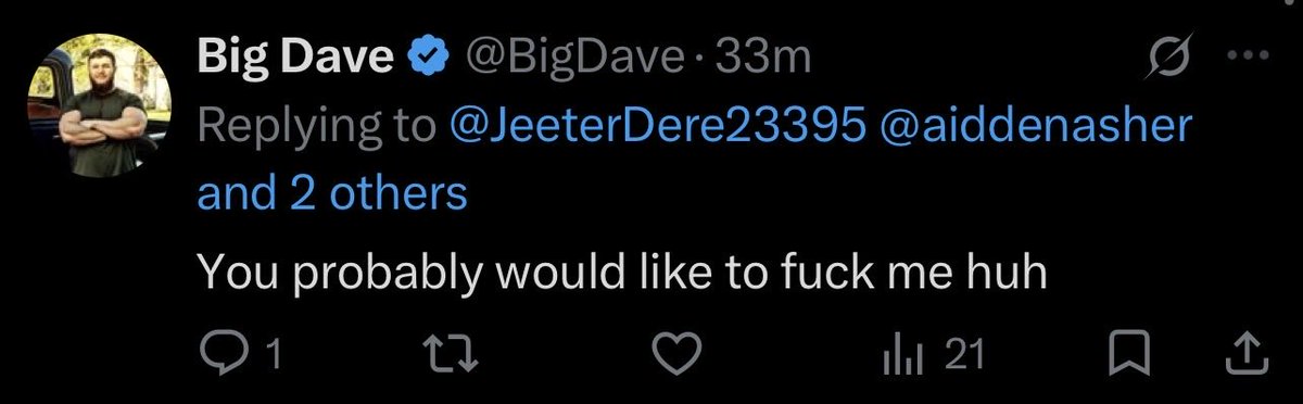 Busch4pple's tweet photo. @BigDave @JeeterDere23395 @magaRlibtards @hayasaka_aryan You don’t know how twitter works, what a dumbass. https://t.co/GBSbzLJ4wK