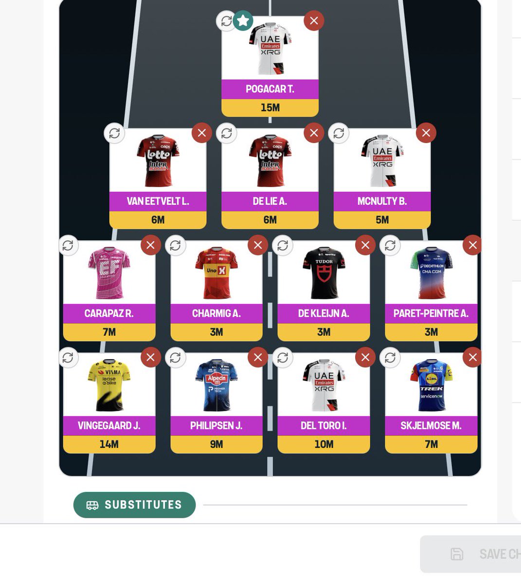 FFclassof92's tweet photo. Hi all
Just wanted to let you know that I am playing TNT sports cycling challenge for the Tour de France and here is my team. @cyclingontnt https://t.co/NzNDyK4sKR