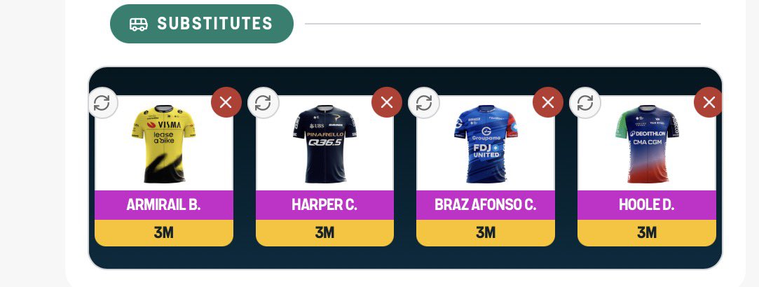FFclassof92's tweet photo. Hi all
Just wanted to let you know that I am playing TNT sports cycling challenge for the Tour de France and here is my team. @cyclingontnt https://t.co/NzNDyK4sKR