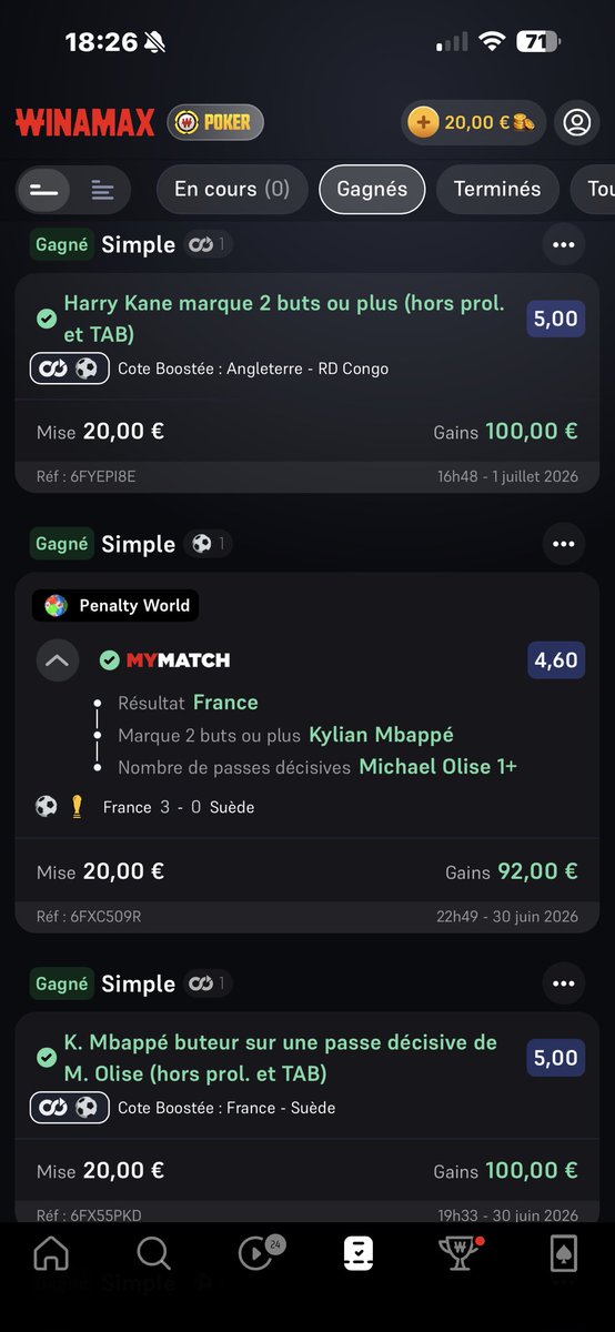 ajvle's tweet photo. @WinamaxSport Merci de bien vouloir me virer l’argent sur mon compte bancaire. J’ai effectué un « retiré » mais l’argent n’a jamais été viré ! Pseudo : MINIMOIAJVL https://t.co/gFlRceOnP6