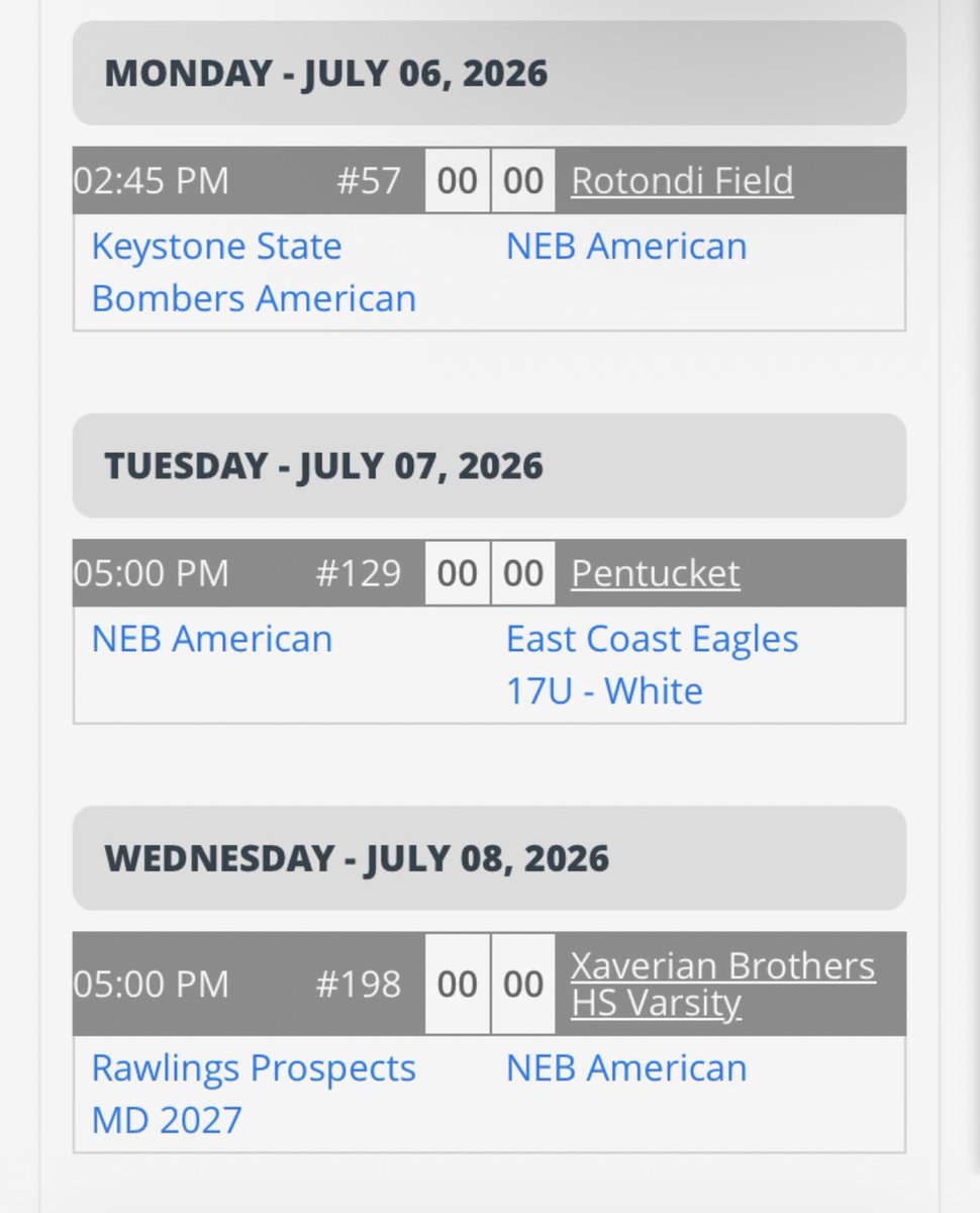 CMoore152145's tweet photo. Next outing is on Tuesday, July 7 against East Coast Eagles 17u- White at 5PM. @NorthEast_BBall @StMarksBaseball @Kruger422 https://t.co/tLPyF0gE5k