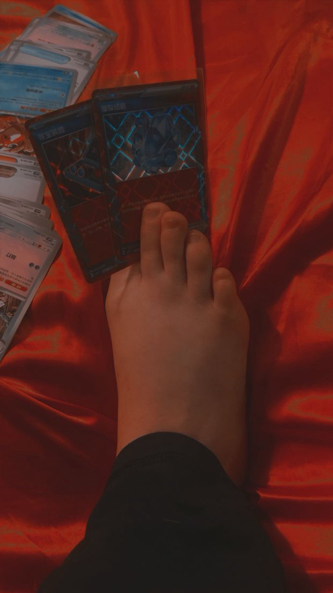 3Goddesskays's tweet photo. Look at my gorgeous feet with these pokemon cards ! 

Good boys who send for my Pokemon addiction will get special pics and vids https://t.co/BalEBCVOgj