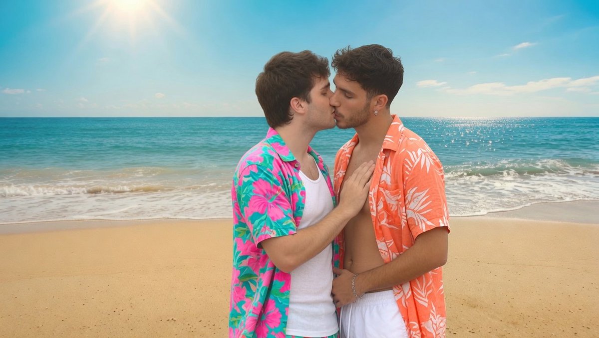 SweetSinger_'s tweet photo. Mariquitas con ropa veraniega, disfrutando de su amor. Te amo @riiist_guiillo ❤️🥺 https://t.co/e5IpAa2XLM