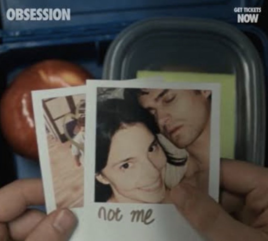 e_fosa08's tweet photo. The more I think about that Polaroid scene, the more heartbreaking it becomes.

When Bear finds the photo of himself sleeping with “NOT ME” written on it, I don’t think it was the entity trying to scare him.

I think it was the real Nikki desperately trying to warn Bear that the person beside him wasn’t really her before everything spiraled completely out of control.

Do you think that message came from the real Nikki, or was it something else entirely? 📸 #Obsession