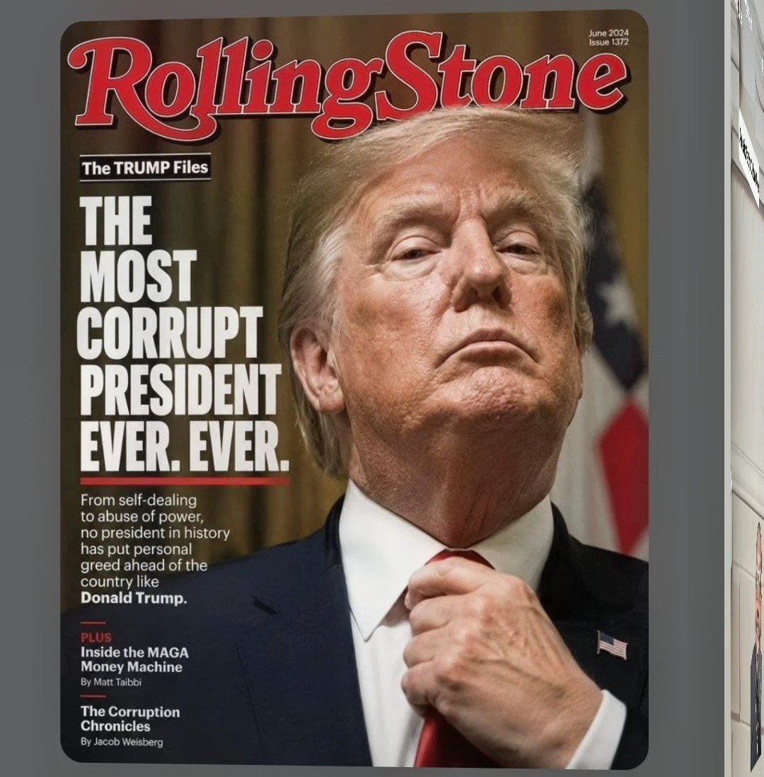 olivier_patti's tweet photo. Corrupt Trump reported at least $2.2 billion in income last year, with crypto earnings jumping nearly 24 times, from $57 million to $1.4 billion. That’s not a coincidence, that’s a president cashing in on his own office while we struggle to pay rent. 
#TrumpRepublicanCorruption https://t.co/WRHldlTN69