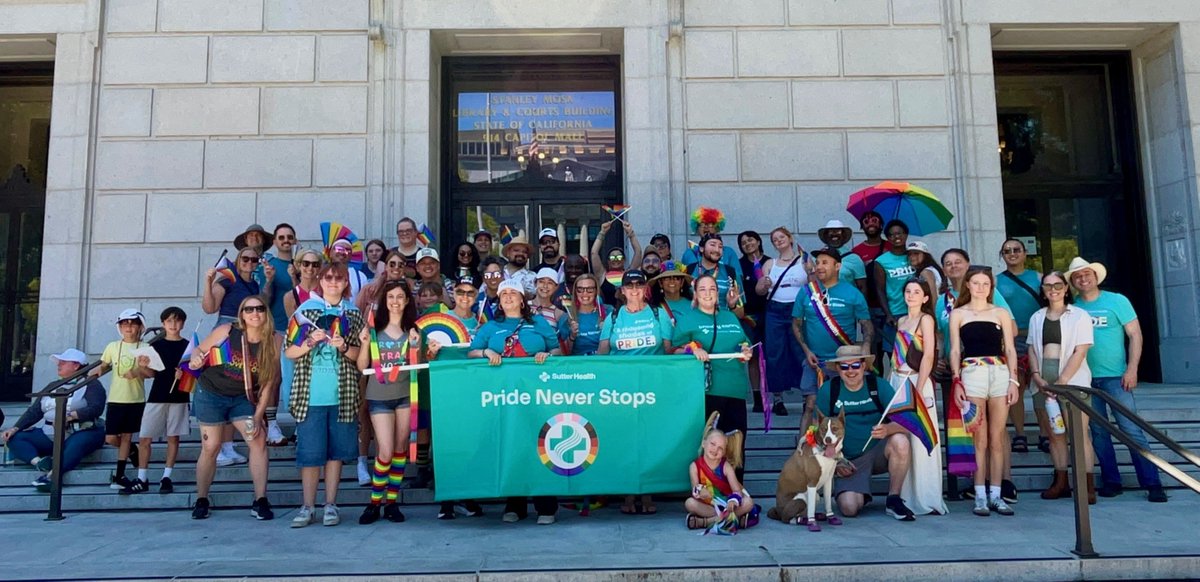 SutterHealth's tweet photo. Pride Month came to life across our communities. ๐
In Sacramento and Crescent City, #TeamSutter showed up in support. That momentum carried into San Francisco, where one of the largest Pride celebrations brought communities together in a powerful way.
Weโre grateful to everyone who made these moments possible and helped create a sense of belonging at every stop along the way.
#PrideMonth #SutterProud