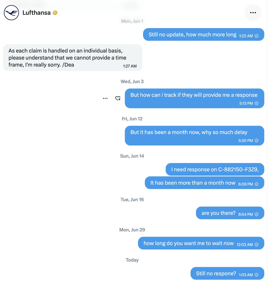 MattaRaghav's tweet photo. @lufthansa @Lufthansa_India @lufthansa @Lufthansa_India care to reply? https://t.co/oDZlRE8fOi