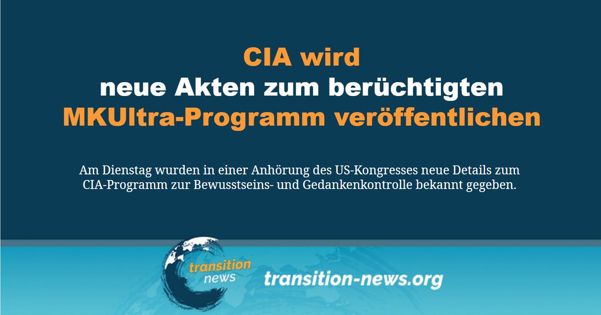 C_Transition2's tweet photo. Dabei handelte es sich um ein geheimes #CIA-Programm aus den 1950er- bis 1970er Jahren, bei dem an ahnungslosen Menschen mit Drogen (u. a. LSD), Folter, Hypnose und anderen Methoden experimentiert wurde. 

Weiterlesen ... (https://t.co/JVesvImUCz)

#transitionnews #USA #MKUltra https://t.co/DjWTP5HXTk