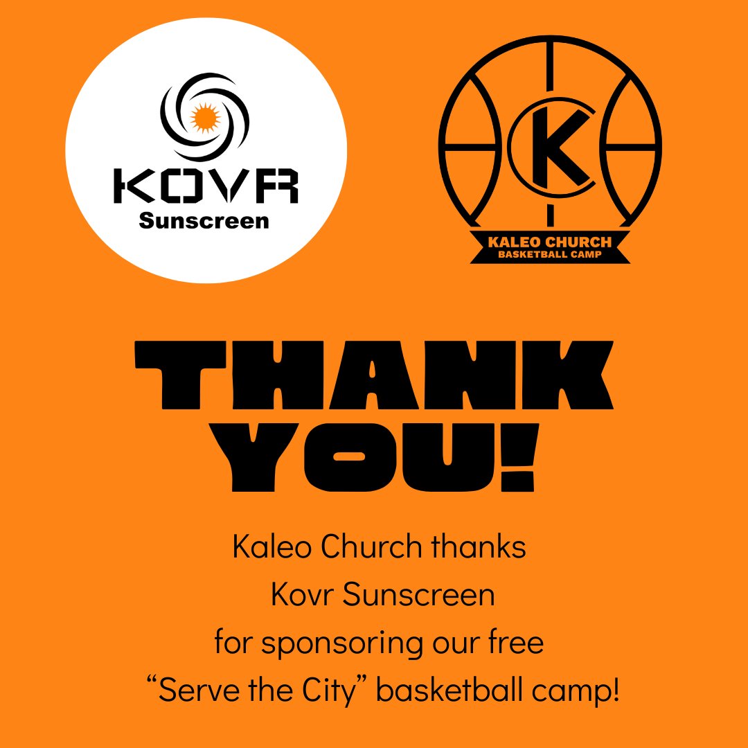 KaleoChurch's tweet photo. Thank you KOVR Sunscreen for keeping us protected from the sun during our outdoor basketball camp! https://t.co/XNZin6Al7X