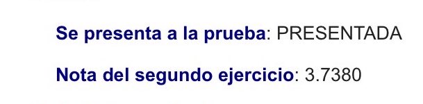fandetodes_'s tweet photo. Un 3,7 en el supuesto práctico, estoy contentísima 🥳🥳🥳🥳 https://t.co/tqbfYBxof6