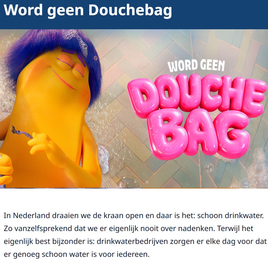Matthijs85's tweet photo. Campagne voeren tegen 'douchebags' die 2 minuutjes 'te lang' douchen?
Voer liever campagne tegen datacenters en andere 'sociopatische superslurpers' die onnodig honderden miljoenen liters drinkwater verspillen! #AGVindebat
Dit en meer zei ik net bij APB: https://t.co/Yk4IUFDyEu https://t.co/XcYEuCNNR6
