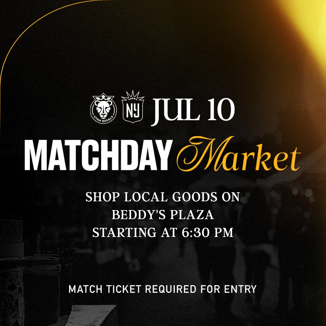 UtahRoyalsFC's tweet photo. Princesses, Matchday Market, and a postgame drone show - all ready for you in our first home match back
Buy your tix for July 10 now: https://t.co/jdcAoSLIBv https://t.co/jMZAy5XNOc