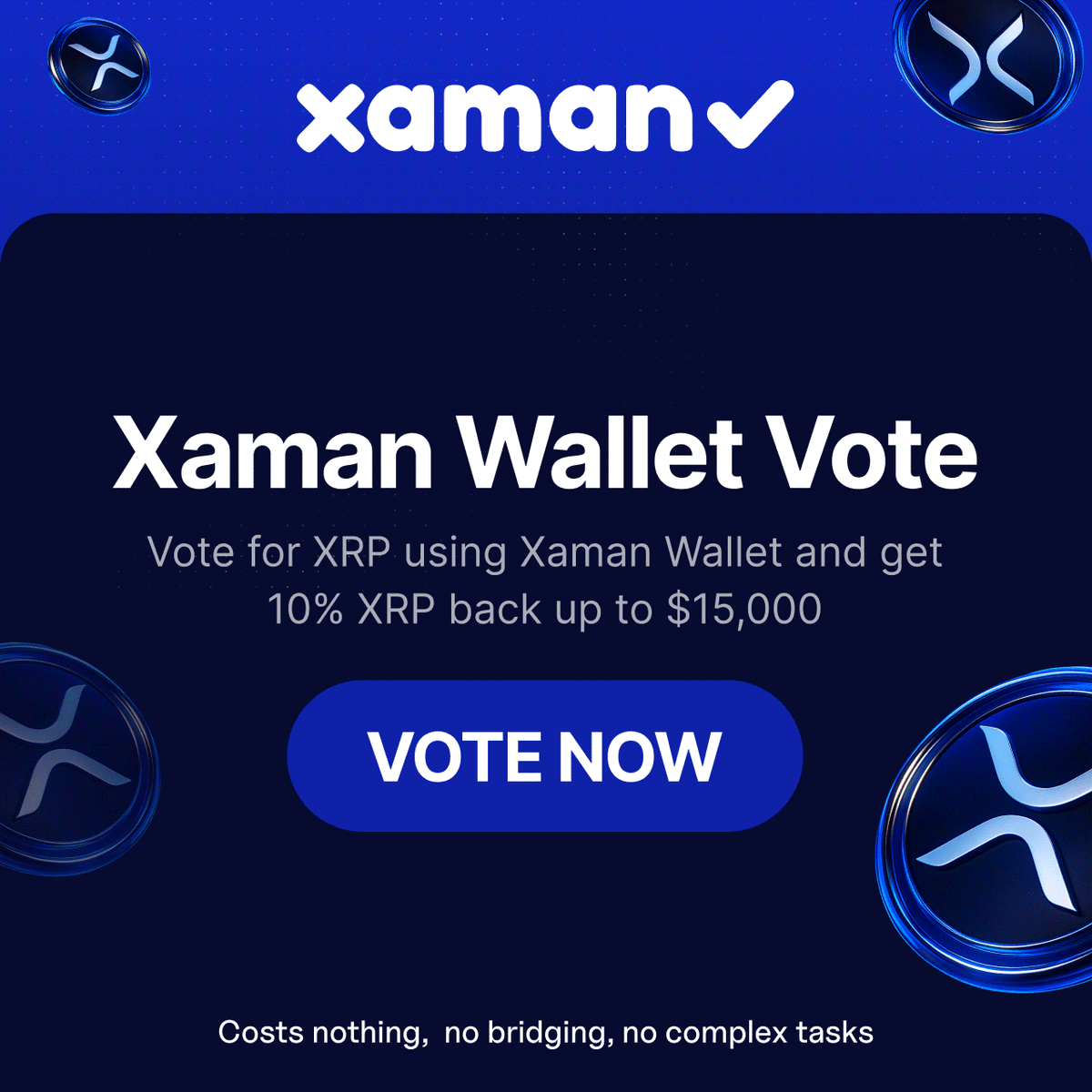 RATGPT_official's tweet photo. Xamam Voting is HERE!

Vote on Xaman after fast Trusted Line setup.

Clear reward system for genuine XRP holders. 

 ➡️ https://t.co/HmKAXRpHmG to vote in-app 

 $Mew https://t.co/jPxZcXR5sx
