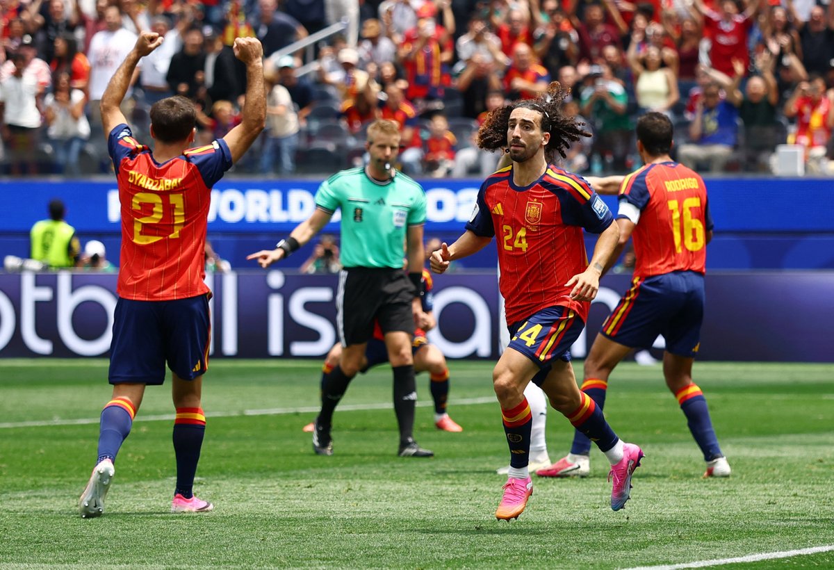 ITGDsports's tweet photo. GOAL DISALLOWED! 🚫
Cucurella blasts home from close range and Spain think they're ahead... until the referee blows for a foul.
Back to square one.
🇪🇸 0-0 🇦🇹
��- Reuters
Check #ESPvsAUT #FIFAWorldCup2026 Live:
https://t.co/BvoR5atP8w https://t.co/AQOD6IitcE