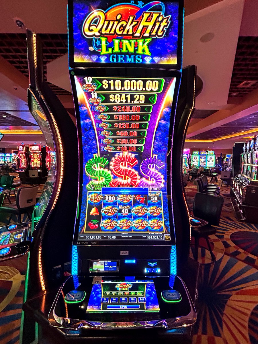 WinBigRivers's tweet photo. 💵💰 $61,502.10 #Grand #Jackpot on Quick Hits! 🔥

Gambling Problem? Call 1-800-GAMBLER. https://t.co/fu2tf55Mr7