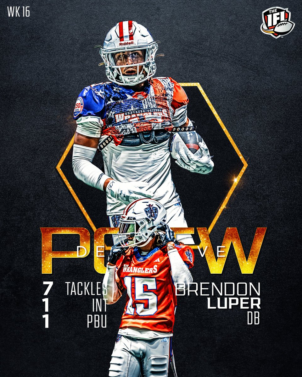 IndoorFL's tweet photo. Week 16 Defensive Player of the Week: Brendon Luper, DB - @NazWranglers https://t.co/t0szBV2ZBq