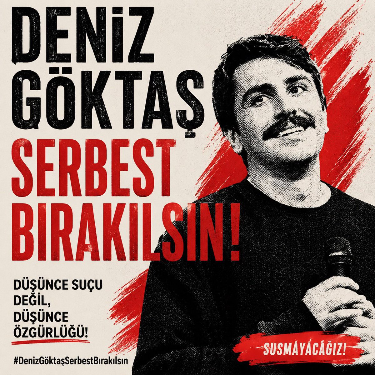 KorayTrkay96545's tweet photo. Siyasal islam riyakarlığına teslim olmayacağız!
#DenizGöktaşSerbestBırakılsın https://t.co/pK9jhezLZV