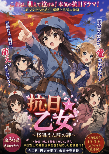 gerogeroR's tweet photo. 抗日ドラマ、必死に売れるために頑張って美人日本兵とかだしてるみたいなんで、いっそのことこういう風に抗日アニメにして、日本市場も狙うべきでは。 https://t.co/AyRSD0M1zc