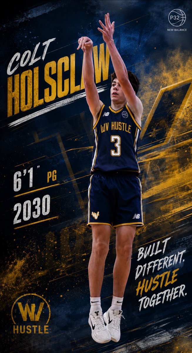 jakelieberman2's tweet photo. 2030 6'1 guard Colt Holsclaw will play up two age groups with the West Virginia Hustle on the New Balance 32. 

Already has a 48 point performance in AAU this spring. 

Attends Ohio County HS (KY). 

@ColtHolsclaw. https://t.co/d8g3zdmnMf