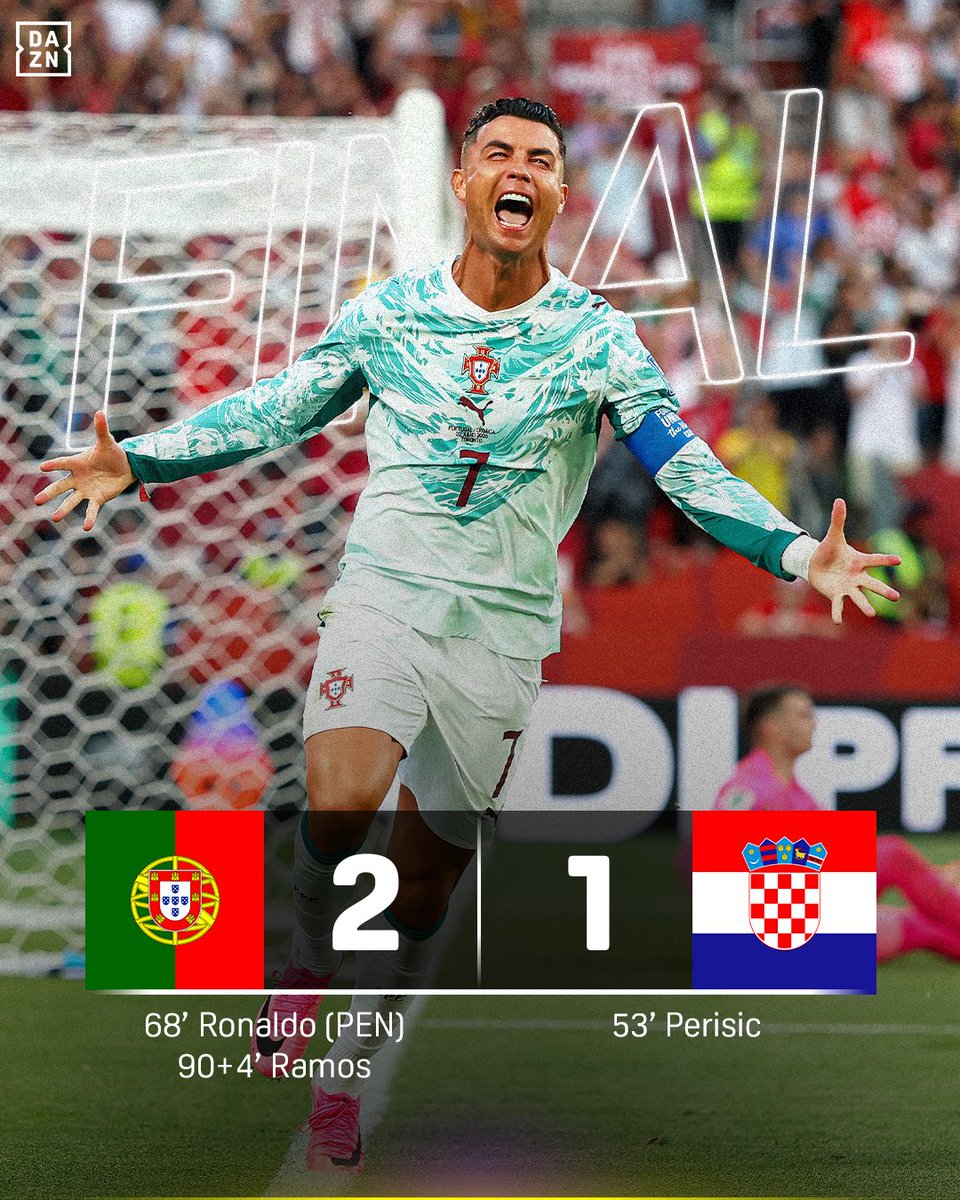 DAZNFootball's tweet photo. RONALDO AND RAMOS COME UP BIG TO HELP PORTUGAL REACH THE ROUND OF 16 🤩

#FIFAWorldCup #WorldCup https://t.co/UY3oV7PazL