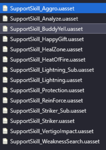 Novadreamx's tweet photo. All Partner abilities in the files!
Agil - Aggro
Argo - Analyze
Klien - Buddy Yell
Silica - Happy Gift
Iori - Heal Zone
Zash - Heat of Fire
Asuna - Lightning
Musou - Protection
Lisbeth - Rein Force
Kirito - Striker
Wiseman - Vertigo
Stina - Weakness
#echoesofaincrad #SAO https://t.co/HPW92dDqb8