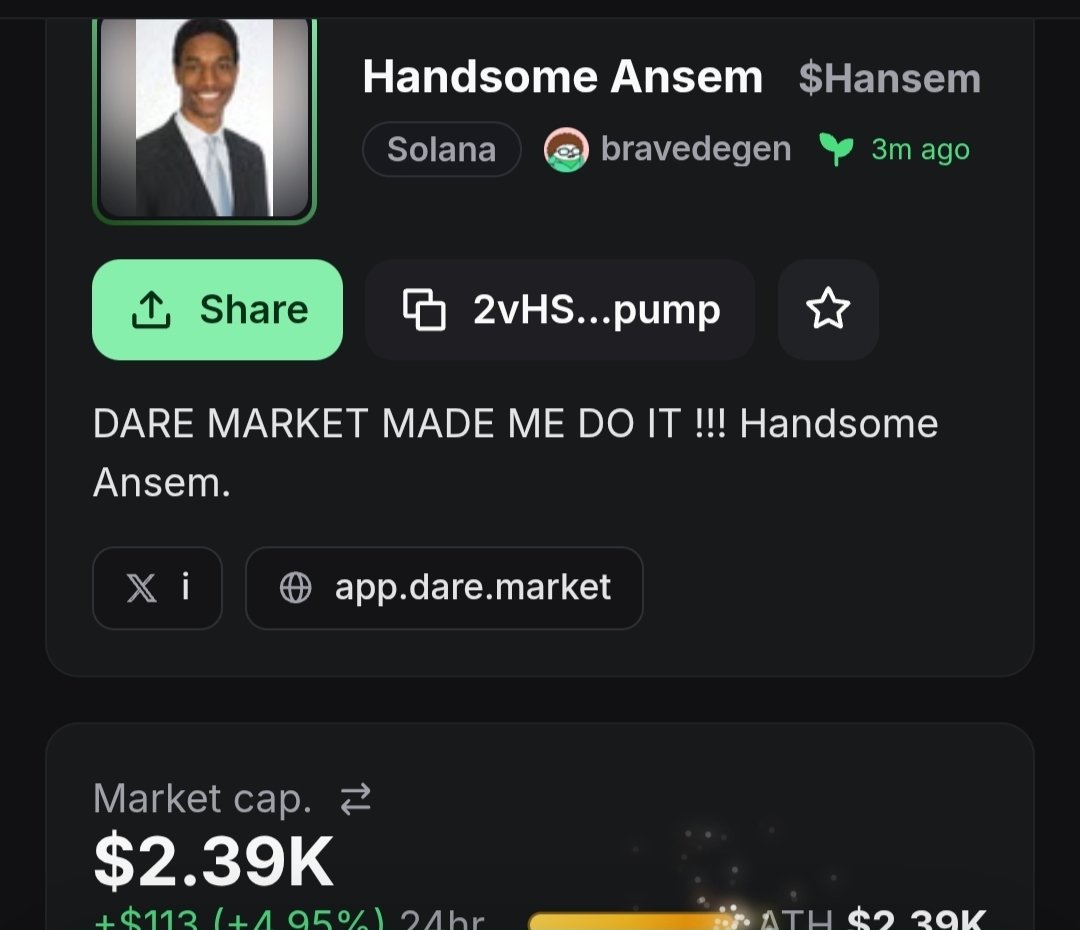 TheBraveDegen's tweet photo. @daremarket @blknoiz06 Hey check out Handsome Ansem $Hansem

2vHS5ZxZuBesao2QLCCnFLtLx5NvkR8jb5YoAVVNpump

Launched this with my last .7 sol will send @blknoiz06 the 2% i hold https://t.co/18drZCGzWm