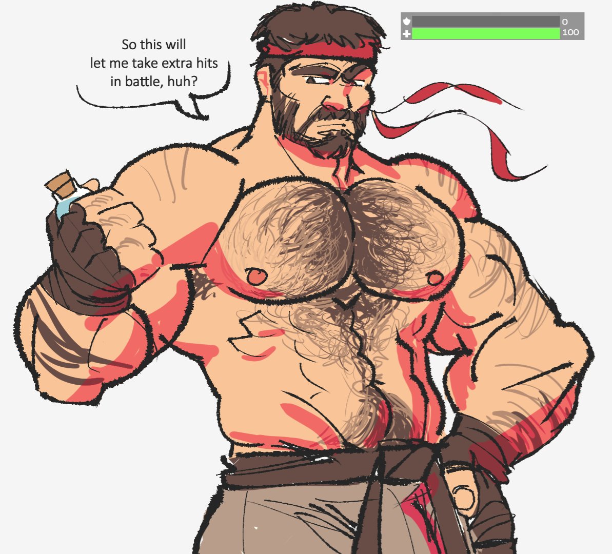 CroissantGothy's tweet photo. A small potion 1/2 //doodle https://t.co/d6M5srI5i5