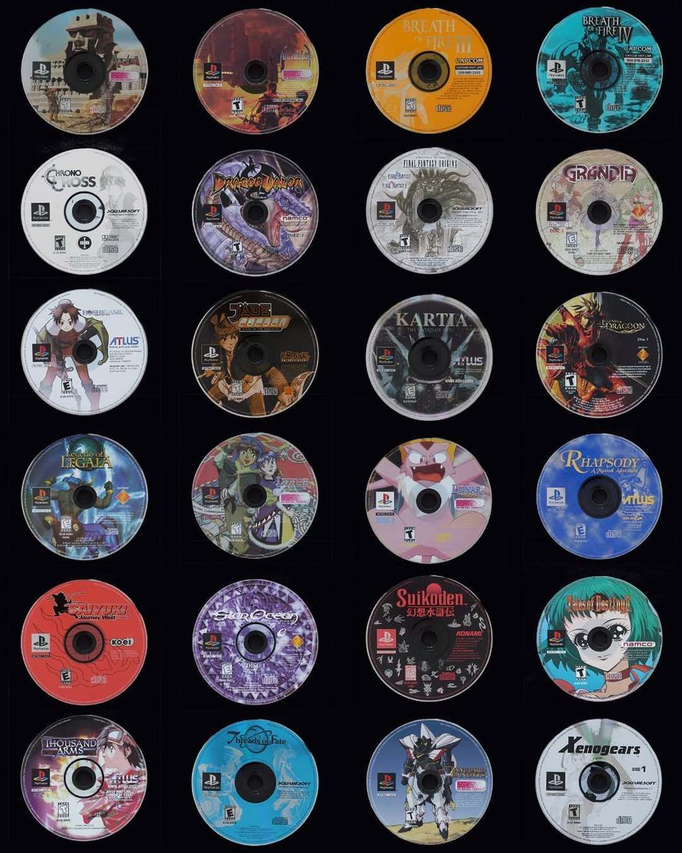 old_memory's tweet photo. physical discs on the PS1 https://t.co/FaBcm4F5hH
