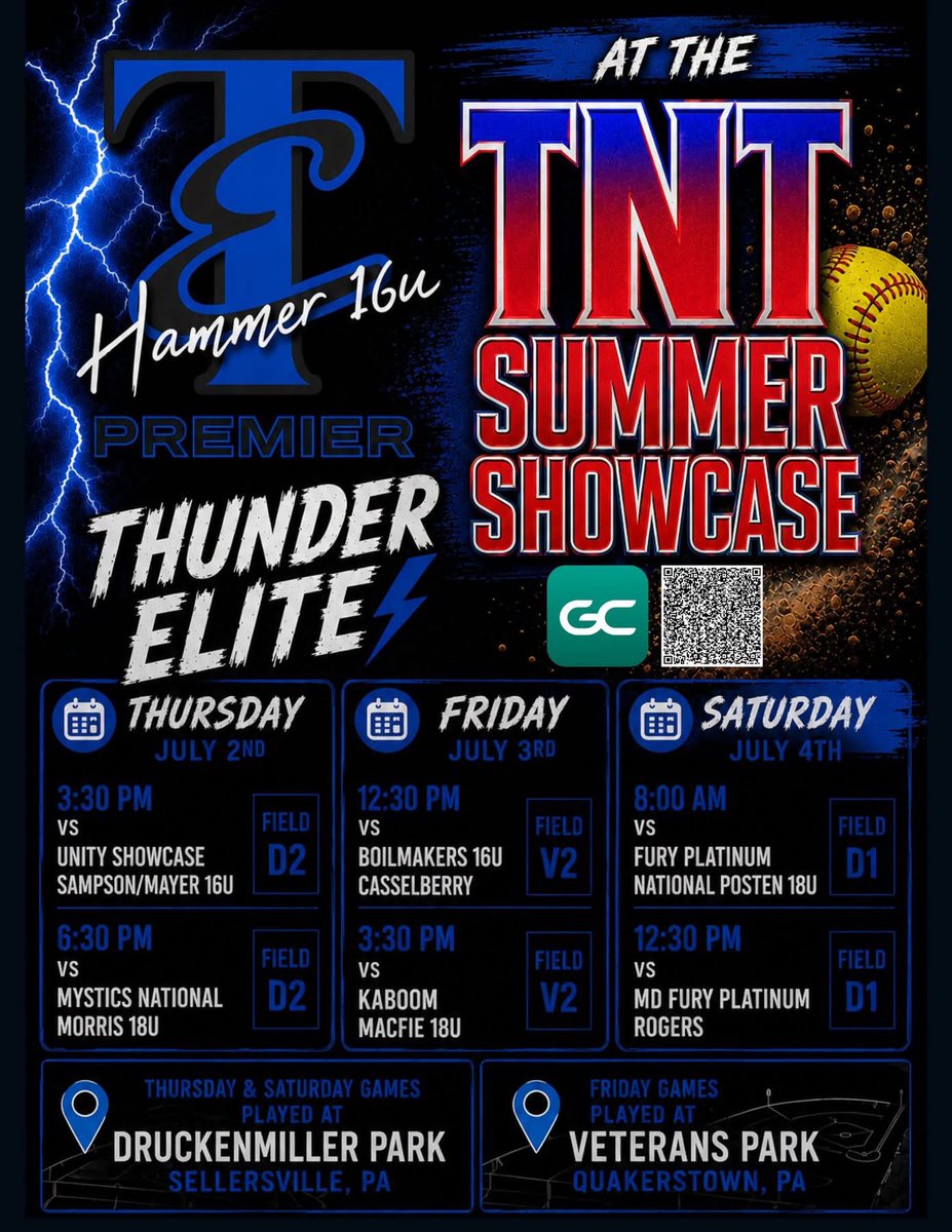 AdaSirrine2027's tweet photo. Had a great first day @TNTTournaments 
2IP, 3H, 4R, 3ER, 3BB
I batted a .667, 
.750 OBP, 2.417 OPS, a Single, A Home Run, 3Rbi’s 
Back at it tomorrow 12:30 & 3:30 Check out my clip and schedule🔻🔻🔻
 
@TEPremierHammer 
@OilerPride22 
@PSCSoftballWV @PittCCSoftball @ClarionSoftball @WLU_Softball @MVNUsoftball  @GSAthletics_SB  @EFSCSoftball @CoachCamacho27  @IUPsoftball @UBSoftball  @WUCardinals @HerdSB @triC_softball @recruitmeSB