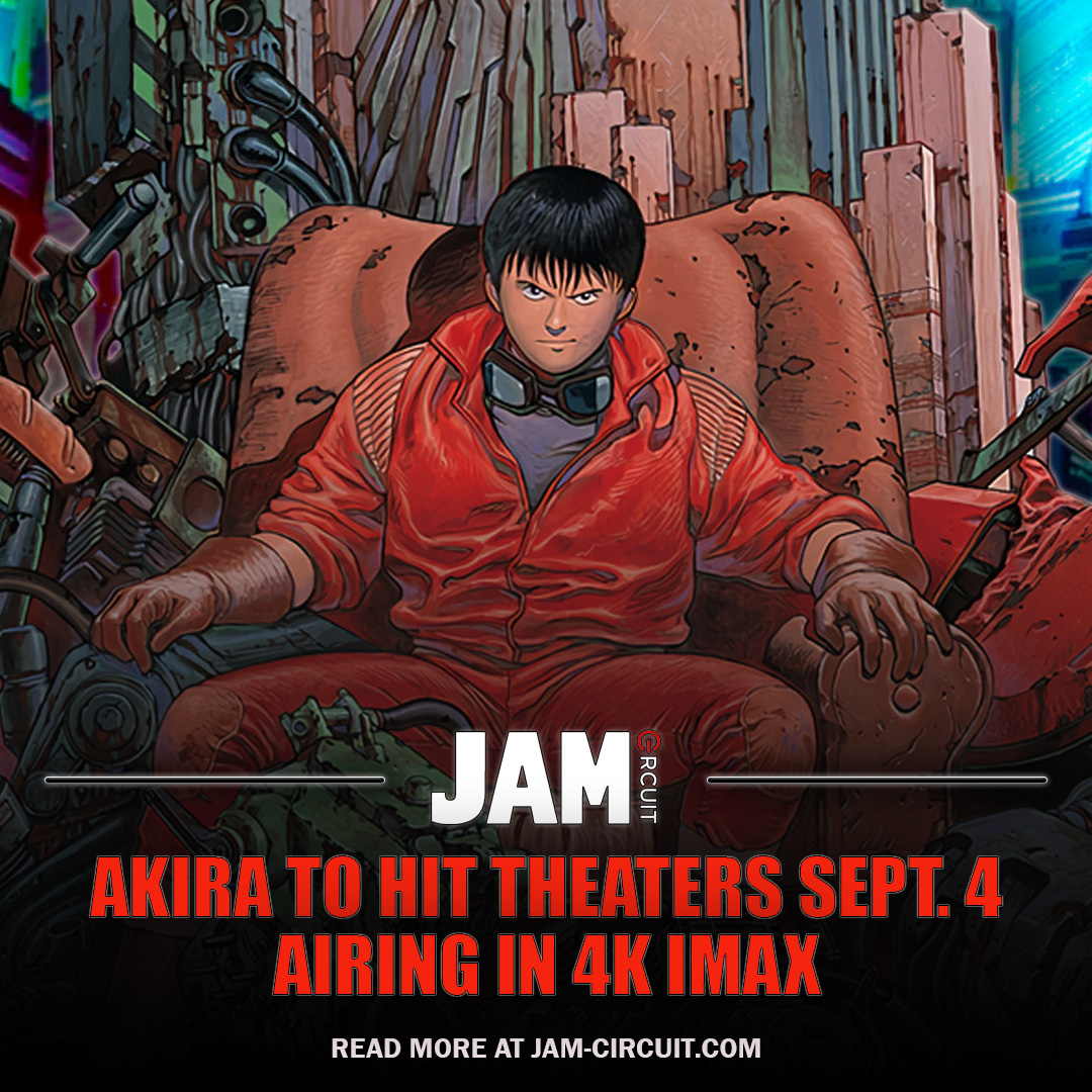 JAM_Circuit's tweet photo. The greatest cyberpunk film of all time is set to return to theaters in 4K IMAX this fall; are you going to check it out?

Read the full story below:

https://t.co/Ae9OhDt4IH

#akira #Crunchyroll #anime #AnimeNews #IMAX #4KUHD #scifi #cyberpunk #animation https://t.co/D5YlF6t7ay