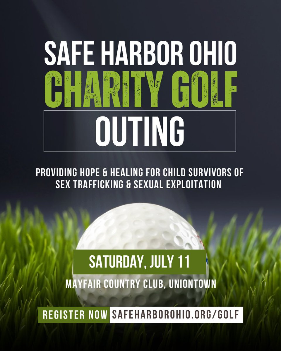 safeharbor_ohio's tweet photo. July is here, and we're so excited for our upcoming Safe Harbor Golf Outing! ⛳ 

If you've been thinking about signing up, now's the time. We have just 3 team spots left!

Register today before the remaining spots are gone ➡️ https://t.co/pwyUQEt26H https://t.co/1wg0HWSsuY