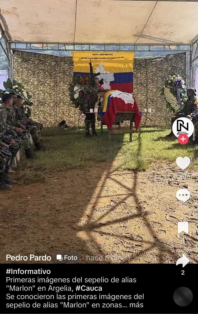 StephBatesPress's tweet photo. #Conflicto Alias Marlon fue reportado como dado de baja durante una operación militar. Días después apareció un video en el que, supuestamente, él mismo demuestra que sigue con vida.

Sin embargo, hay un detalle que llama la atención: en redes sociales han circulado numerosos mensajes de personas cercanas a esa misma estructura criminal lamentando su muerte y enviando condolencias.