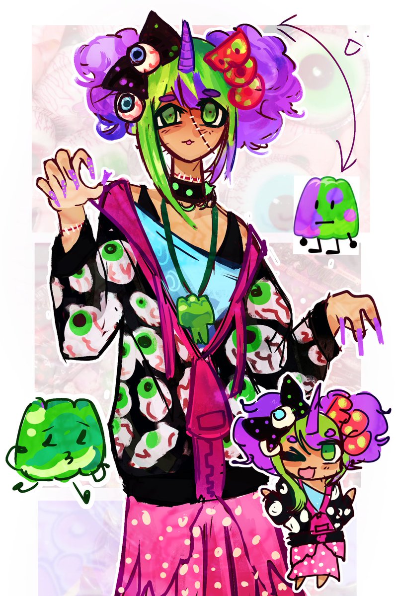 gelafire's tweet photo. gelatin :p 🍏🍏🦄 #bfdi #osc #gijinka https://t.co/4oNYrpuD9a