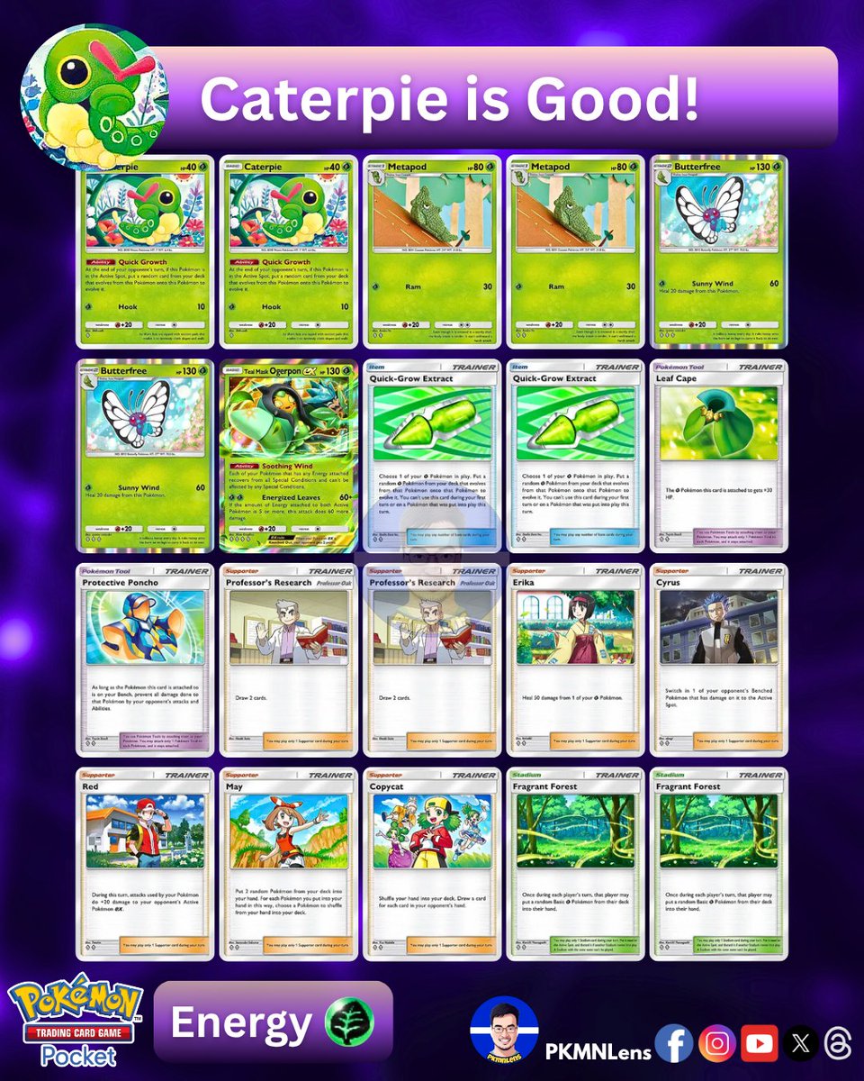 PKMNLens's tweet photo. Early Everyday Wonders decks you can try, especially with the Emblem event about to start in #PokemonTCGPocket! (1/3) https://t.co/SjVwavseBi
