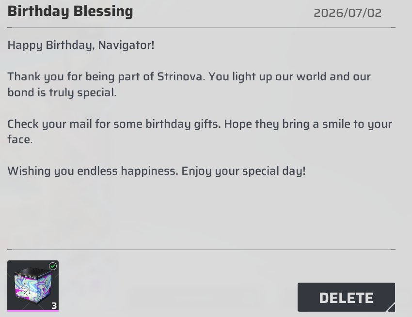 Wyvernm2's tweet photo. they give u the 50% discount as birthday present and now also this, strinova blessing their players

#strinova https://t.co/AD5nVZzjOa