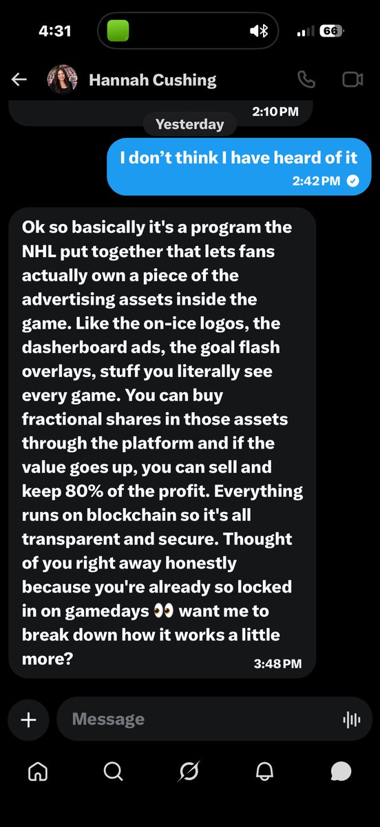 MagnetoCane's tweet photo. Han_cushing is a Nigerian Scammer. Not someone who works for the Canes as their community manager. If you follow, please report and block. Here is what the scammer is trying to con @Canes fans with https://t.co/MFWCinVdrH